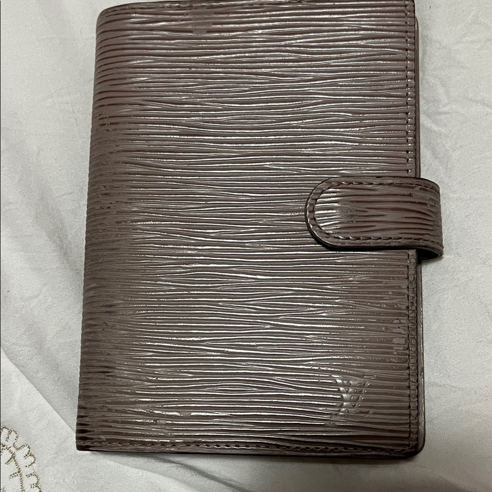 Authentic Louis Vuitton grey agenda